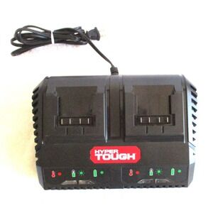 Hyper Tough 20V Max Dual Port Fast Battery Charger HT21-401-003-13 Black